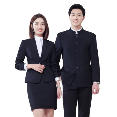 In 2021, the New Men's and Women's Suits Suit Business Casual Chinese Tunic Suit