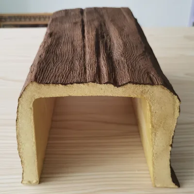 2022 SHENZHEN High Density Polyurethane Wood Beam PU Moulding Faux Wood Beam for Sale