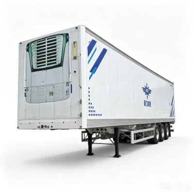 3-Axle Reefer Semi Trailer 84.34Cubic Meter Refrigerated Van Trailer Capacity Used for Cold Chain Logistics Delivery