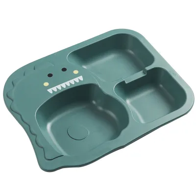Kids Divided Dish Feeding Spoon Bowl Set Baby Dinner