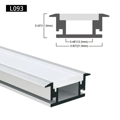 For Cabinet Lighting Floor Mounted Surface Mounted Strip Aluminum Extrusion LED Profile