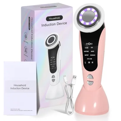 Portable Home Electric Skin Care Face Lift Massager Whitening Heat Vibration Tool Skin Tightening Photon Beauty Device