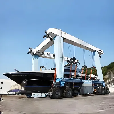 Multicab Carry Gantry Rubber Type Hook Container Straddle Carrier 10m Including Motor Engine Bearing Gearbox Empty Container