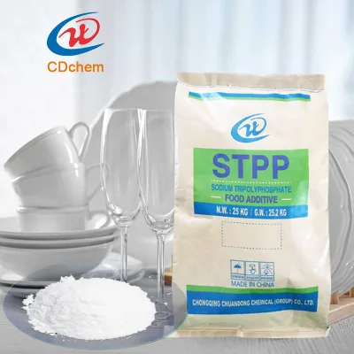 Industrial Grade Sodium Tripolyphosphate (STPP) 94% Purity for Dishwasher Ceramics Glue Applications-CD Chem Factory