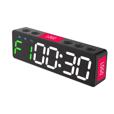 Ganxin 1 Inch Portable Mini Digital Countup Timer Study Exam Cooking Sports Countdown Timer Stopwatch Gym Fitness Interval Timer