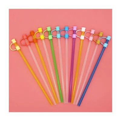 8mm Silicone Spill Proof Stopper Straws Plug Tips Cap Tumbler Straw Cover for Cups Disposable Cup Lid