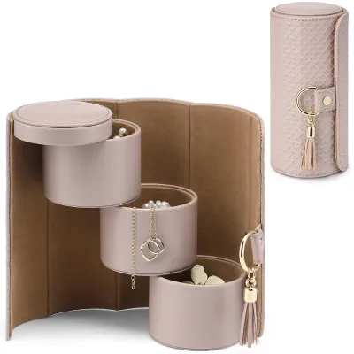 Gifts for Women Gift Sets Travel Jewelry Box, Jewelry Case for Girls, Earring Necklace Ring Organizer Box with Hand Gift Item