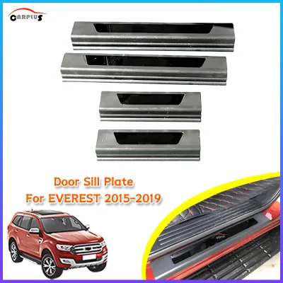Door SCUFF PLATE DOOR SILL Plate for FORD EVEREST 2015 2019 SUV Door Sill Scuff Plate Exterior Accessories