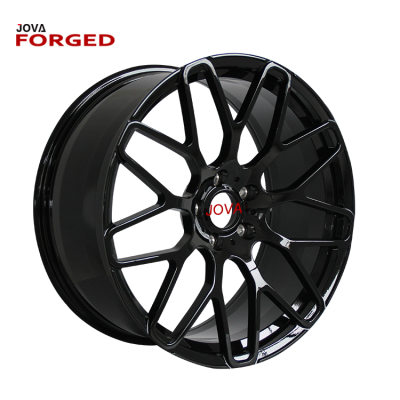 Customize 22 Inch Rim Strong Forged Rims Glossy Black Wheel for Car