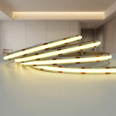 Cob Led Strip Light 24v 12v Warm White for Ceiling 480 Indoor 25mm 50mm Cob Led Strip