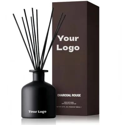 Glass Custom Logo Reed Diffuser With Packaging Box Home Aromatherapy