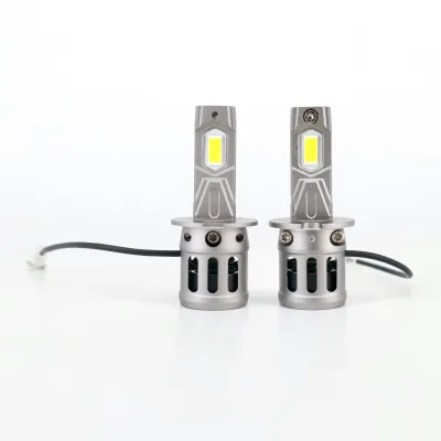 Plug and Play H3 LED Fog Light Bulb Headlight Efficient Cooling 8000Lm