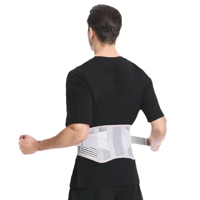 Oem Logo Lumbar Support Belt Pain Relief Medical Grade Breathable Adjustable Widening Mountain Climbing Exercise Polyester