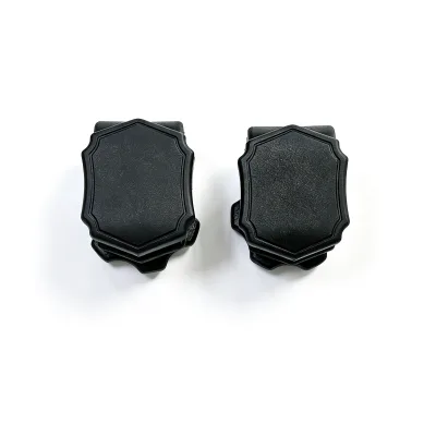 Medal Shape Black Clip Screws Support Logo Printing
