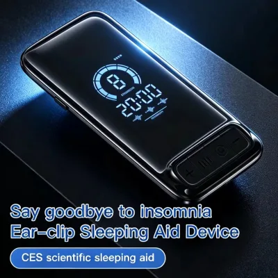 Digital Display CES Ear Clip Sleep Aid Adjustable Microcurrent Relieve Insomnia & Night Anxiety for Supermarket Retail Sale