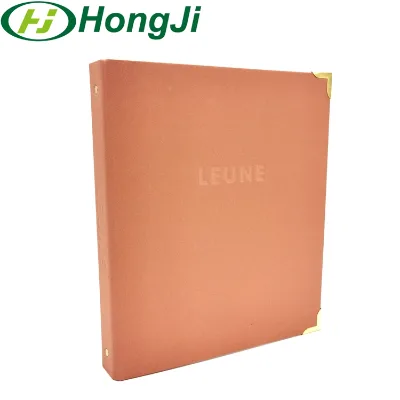 Bespoke Colorful Golden 3 Ring Binder With the Metal Frame