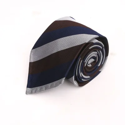 High Quality 100%satin Silk Tie for Men's Fashionable Striped Checkered Tie That Is Currently Popular and Paired with Suits