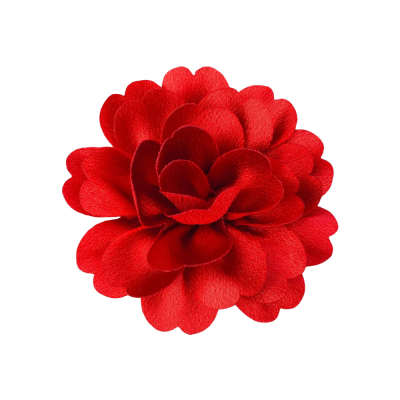 Handmade 7cm Flower for Girl Headwear Smooth Fabric Shoe Flower Elegant Roll Flower for Headdress Accessories