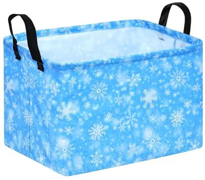 Storage Basket Kids Storage Bins Bathroom Organizer Cube Collapsible Nursery Hamper Waterproof Cotton Blend Bin