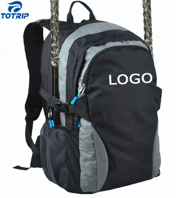 OEM Free Printing Nylon/Polyester Black/Gray Lightweight Baseball Club Bag Softball Bat Backpack for Adult Use