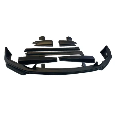 Car Body Kit for CRV 2017-2019 Upgrade for Style Front Lip Side Skirt Rear Corner Bumper Plastic Easy Screw-On