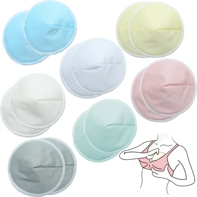 Mumsbest Reusable Bamboo Breast Pad Nursing with Wash Bag Washable Nursing Pad Heat Press Nursing Breast Pads