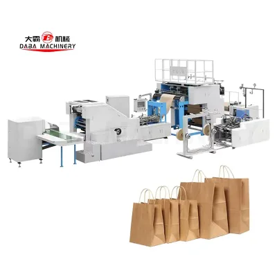 Machine Making Paper Bag Production Line Sandwiches Paper Shipping Bag Making Machine