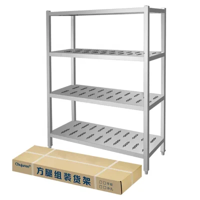 Commercial Kitchen Storage Shelves Racks Stainless Steel Fabrication Anti-Graffiti Coating Slip-Resistant Surface Corrosion