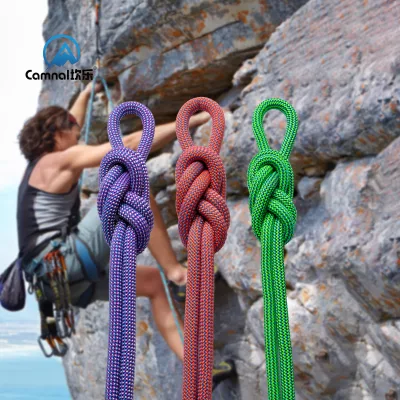 Camnal Hot Sale 10.5mm High Building Escape Rope High Strength Outdoor Safety Dynamic Rock Climbing Rope