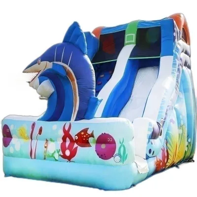 Commercial Inflatable Marlin Fish Dry Slide Backyard Ocean Inflatable Dry Slide for Sale