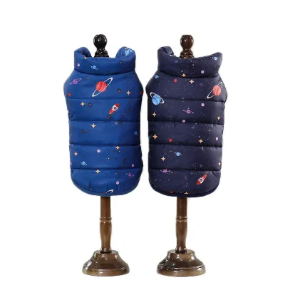 Fashion Dog Outfits Clothes Small Universe Cotton Vest Pet Winter Jacket Dog Coat