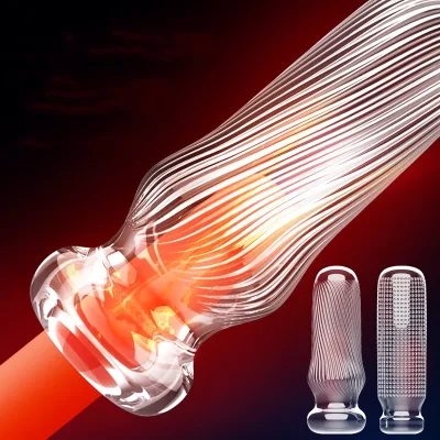 Transparent Lifelike Textured TPE Male Masturbation Stroker Manual Squeezable Pussy Portable Masturbation Cup with Suction Bag