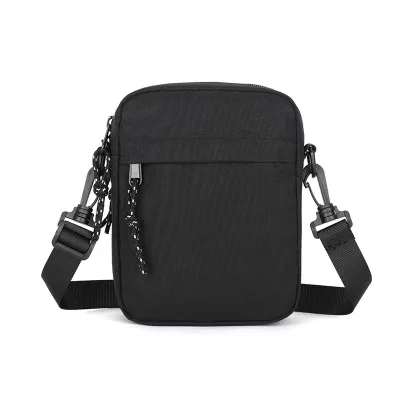 Simple Men's Bag Solid Color Shoulder Mini Small square Bag Casual Shoulder Bag Diagonal Cross Bag Lightweight Mobile Phone Bag
