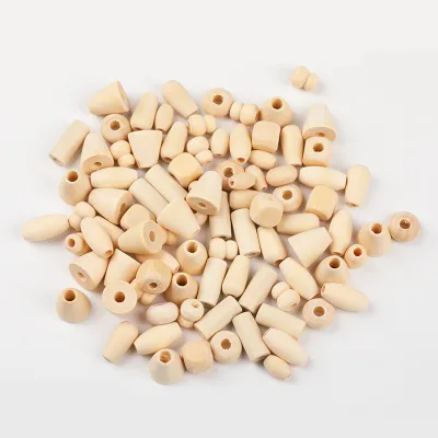 Wood Beads,Multiple Shapes18Mm Bulk Original Wood Color Oval Wooden Beads