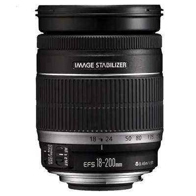 DongFu Factory Direct Original Used EF-S 18-200mm F3.5-5.6 IS Stabilization SLR Camera Lens for 72mm Filter 1 Year