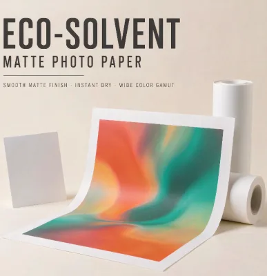 Eco Solvent Digital Printing Photo Paper Premium Matte Weak-Solvent Photo Paper Quick-Drying Photo Paper