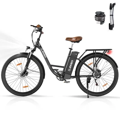 Hot Sale EU/UK Warehouse ELEKGO EG31 Wholesale 28'' Electric City Bike, Durable Off-Road E-Bike for Adults, CE Certified