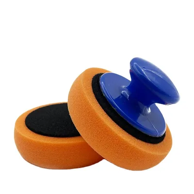 Car Wax Wash Polish Sponge Cleaning Foam Kit Terry Cloth Microfiber Applicator Pads Gripper Handle