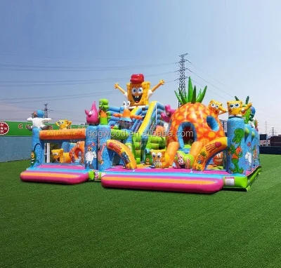 Outdoor Jumping Castle With Slide and Pool Inflatable Playground Bouncy Castle Inflatable
