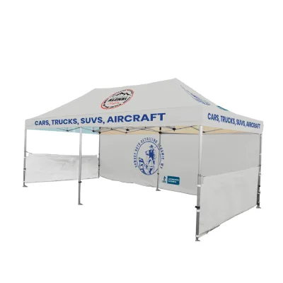 Trade Show Tent Advertising Canopy Tent Waterproof UV-protected and Flame-Resistant Aluminum Hex Frame Stock in USA Warehouse
