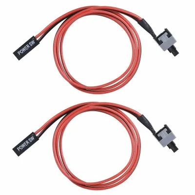 2 Pin SW PC Power Cable On/Off Push Button ATX Computer Switch Wire Motherboard Switch Cord