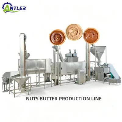 Customized Blend Crunchy Hazelnut Butter Processing Line for Variety Nuts Paste Production