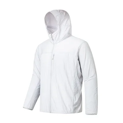 High End Breathable Sunscreen Jacket Quick Dry Feature UV Protection Summer Solid Zipper Outdoor Couple Skin Coat