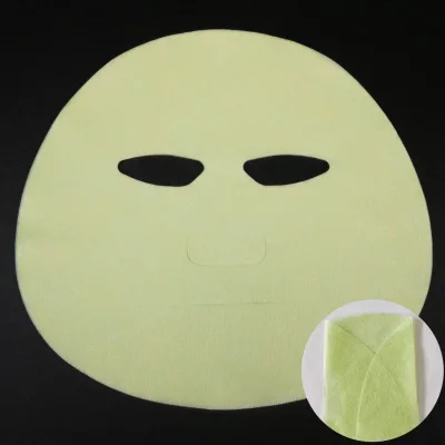 Green Microfiber Ultra-Fine Fiber Facial Mask Sheet Macaron Colorful Face Mask Material