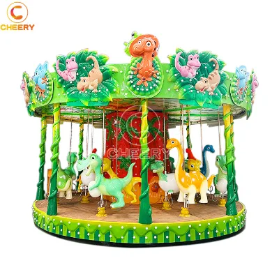 China Supplier Dinosaur Carousel Ride Outdoor Indoor Amusement Park Equipment Electric Carousel for Sale