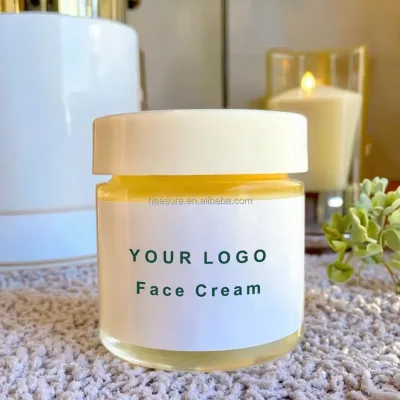 Custom Aloe Vera Skin Care Facial Cream Manufacturing Anti-Wrinkle Formula + Packaging Design