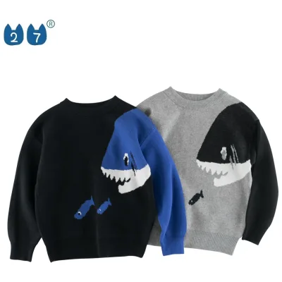 Wholesale Custom Sweater Designs Fashion Autumn Winter Boys Toddler Sweater for Kids