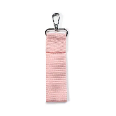 Pink Cute Blank Fabric Keychains Embroidery Custom Promotional Keychain Key Ring for Girls