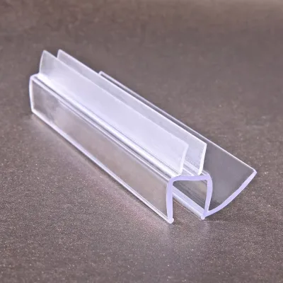 ECO-Friendly Frameless Sliding PVC Transparent Waterproof Bottom Seal with Drip Easy Installation for Hotel Shower Glass Door