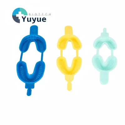 Disposable Plastic Dental Foam Tray Three Sizes Multi Color Oral Training Impression Taking Accessory